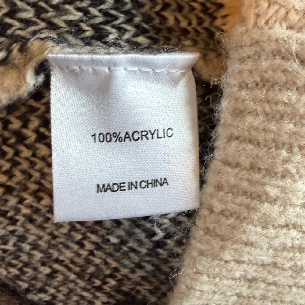 NWT Panache Apparel Women’s Oversized BOW CARDIGAN - BLACK/Cream Size XL - Picture 6 of 9